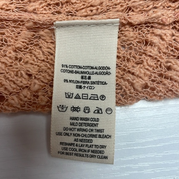 Free People In My Element Woven Bell Sleeve Knit Tunic Cardigan Sweater Medium - Picture 9 of 10